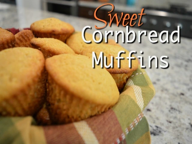 Sweet Honey Cornbread Muffins